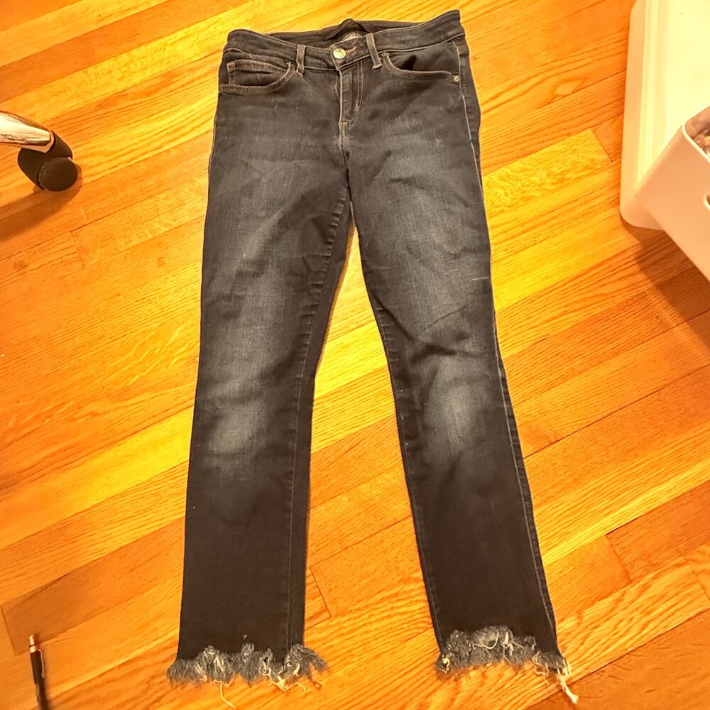 Joe’s Jeans Curvy Skinny Yasmin Jeans 27 Raw Hem Ankle Tencel Stretch